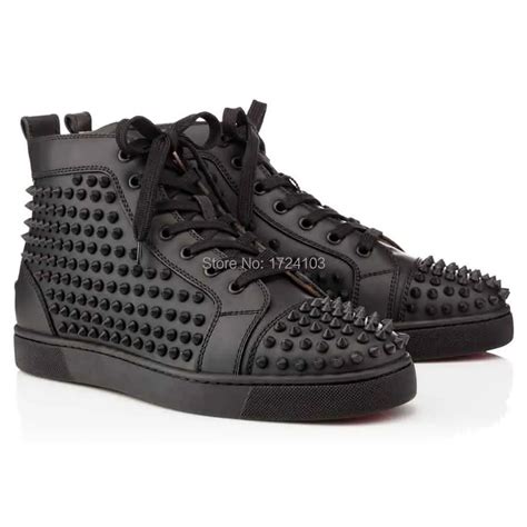 lv high top shoes|louis vuitton red spike shoes.